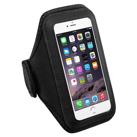 Insten Black Sports Running Gym Exercise Workout Phone Holder Case for Apple iPhone 8 7 Plus 6S 6 / Samsung Galaxy S9+ Note 8 7 5 S9 S8 S7 S6