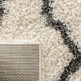 thumbnail image 6 of SAFAVIEH Daley Geometric Plush Shag Area Rug, Ivory/Dark Grey, 11' x 15', 6 of 7