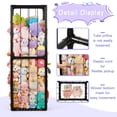 thumbnail image 3 of Stuffed Animal Storage Zoo Stuffed Animal Holder Space Save Vertical Stuffed Animals Storage PVC with Elastic Band and Net for Playroom Bedroom Nursery (Black 1), 3 of 12