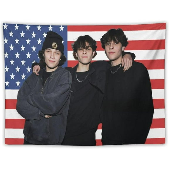 Sturniolo Band Triplets Tapestry Wall Hanging Tapestry for Bedroom Dorm Accessories Mandala Yoga Picnic Mat Ethnic