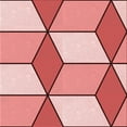 thumbnail image 1 of Ahgly Company Tapis d'Intérieur Lavables à la Machine, Carrés de Pamplemousse de Transition, Carrés de 4', 1 of 7