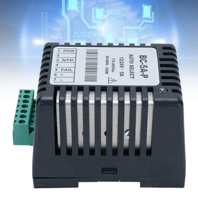 Cargador De Batería Del Generador, BC-5A-P 12V 24V Cargador De Batería Del Grupo Electrógeno Protector De Sobrecarga Bajo Consumo De Energía Con Indicador LED Para De