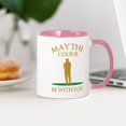 thumbnail image 3 of CafePress - May The Course Be With You Mug - 11 oz Ceramic Mug - Novelty Coffee Tea Cup, 3 of 4