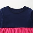 thumbnail image 4 of Mercatoo 2 to 7 Years Girls Long Sleeve 𝐓iered Dress Multi-color Loose 𝐅lowy 𝐑uffle Layer 𝐓iered Pleated Swing Dresses Girls Bridesmaid Dresses, 4 of 6