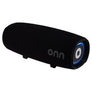 onn Medium Rugged Speaker with LED Lighting, Black
