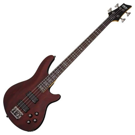 Schecter Omen-4 4-String Bass Guitar - Walnut Satin