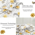 thumbnail image 2 of Jessy Home Floral Bedspread Twin Size Vintage Yellow Bird Quilt Microfiber Coverlet Set, 2 of 8