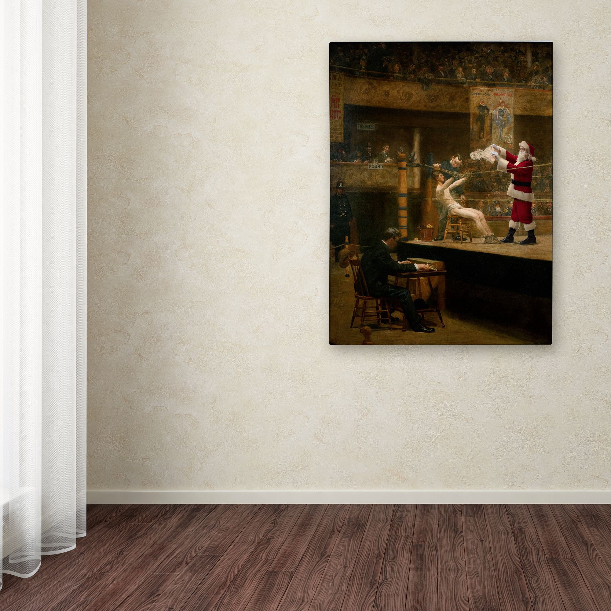 Trademark Fine Art 'Eakins - Between Rounds' Canvas Art by Ed Wheeler