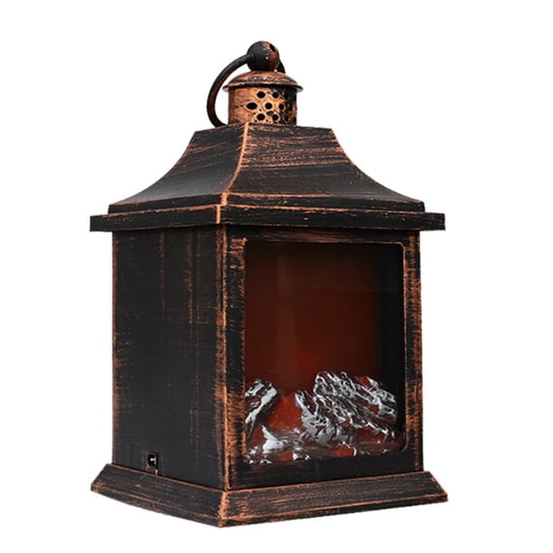 Multiusos Navidad Chimenea Lámpara Led Troncos Efecto Fuego Chimenea Lámpara De Mesa Para Interior O Exterior Methold HA040446-02