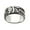 B, variant on Retro Fashion Alien Spacecraft Ring Band Mechanic Stainless Steel Ring (D,One Size)