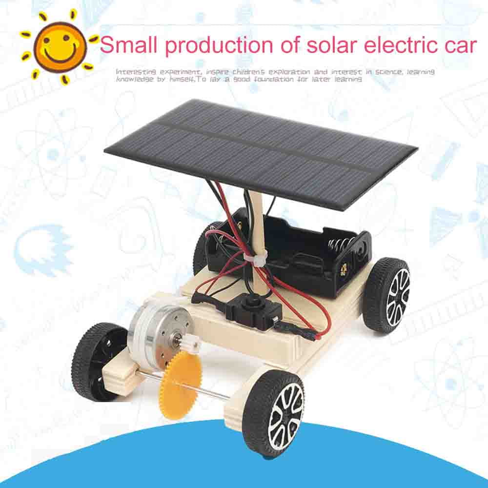 Boys & Girls Kids 3D Wooden Puzzle Solar Car 3-in-1 STEM Science Kit Toy to Build Wood Models Including Solar Power Vehicle Electronic Tank and Plane Toys Set DIY Educational Play Set for Aldults