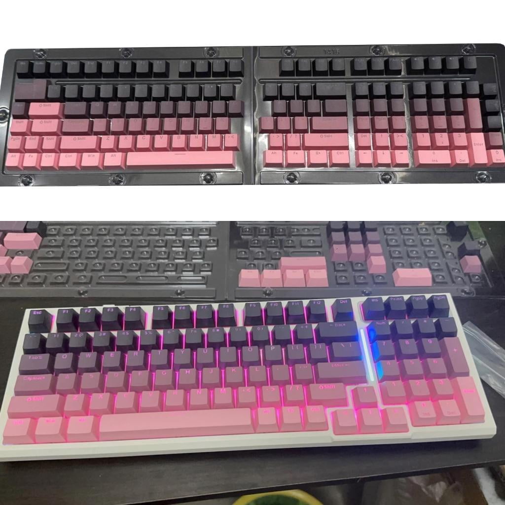 130PCS Colorful Keycaps Set for Mechanical Keyboards with OEM Height and Unique Look Color Keycaps Replacement