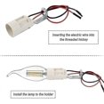 thumbnail image 5 of 10PCS E14 Bulb Base Adjustable E14 Lamp Sockets Converter E14 Sockets Candle Lamp Holder, 5 of 5