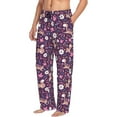 thumbnail image 2 of Daiia Cute Squirrel Floral Men's Sleep Pant with Pockets and Drawstring,Pajama Pants-X-Large, 2 of 9