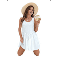 thumbnail image 3 of Flowy Dresses for Women Sleeveless Summer Tank Dress Casual Beach Vacation White S, 3 of 7