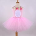 thumbnail image 5 of Easter Girls' Cute Rabbit Dress With Tulle Puff Skirt Princess Dress Pink 3Y-4Y, 5 of 7