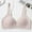 26-Pink, variant on YWDJ Bras for Women Push up Bras Wirefree Sleep Bras Adjustable Straps Half Cup Wrap Comfy Bras Padded Comfort Bras Solid Lounge Bras White L