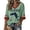 Green, variant on Women's Christmas Scrub Top Plus Size Stretch V Neck Holiday Xmas Printed Christmas Short Sleeve Working Uniform Nursing Top with Pockets