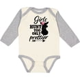 thumbnail image 3 of Inktastic Hunting Girls Hunt Too Only Prettier with Doe and Arrow Girls Long Sleeve Baby Bodysuit, 3 of 5