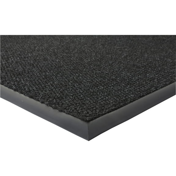 Genuine Joe Ultraguard Berber Heavy Traffic Mat - Hard Floor, Indoor, Outdoor - 72" Length X 48" Width - Rubber -  Black
