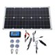 thumbnail image 1 of 100W Solar Panel Kit, IP67 Waterproof, High Efficiency, Charger with 12V, 24V, 20A Controller, 2 Hooks for Outdoor, 1 of 4