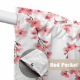 thumbnail image 4 of Swag Valance Curtains for Windows, Cherry Blossoms Light Filtering Kitchen Curtains with Rod Pocket, Spring Rustic Botanical Flowers Window Treatment Valances for Living Room, 28x36 - 2 PCS, 4 of 9