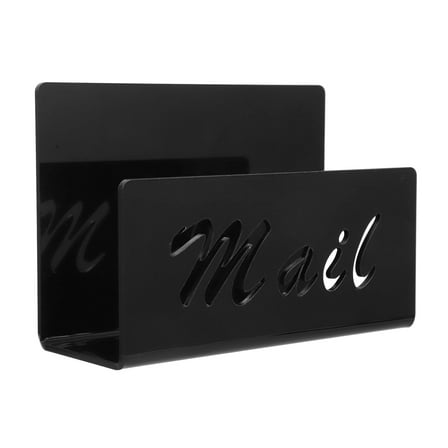 Acrylic Mail Holder Mail Organizer Countertop Unique File Storage Holder Letter Envelope Storage Rack Letter Holder for Desk Acrylic Practical Mail Organizer Reusable Letter Holder