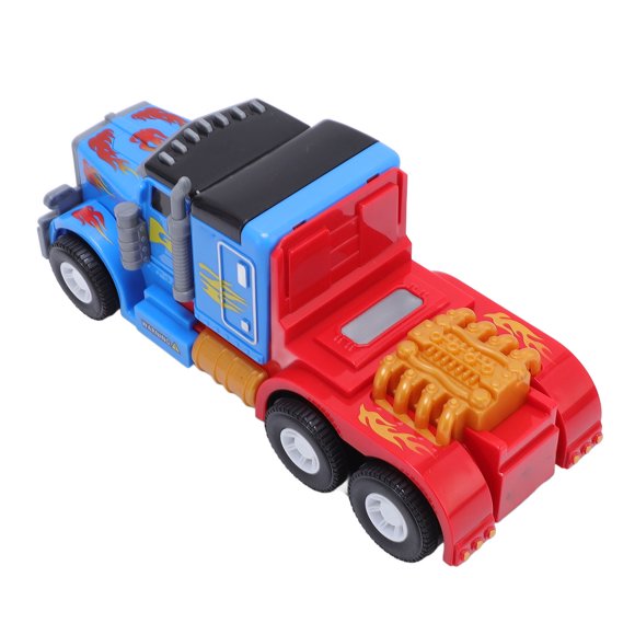 Car Robot Transformer Toy, Transforming Toy Car Sound Light One Button Deformation for Kids