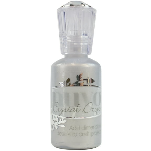 Nuvo Crystal Drops 1.1oz-Metallic Silver Lining