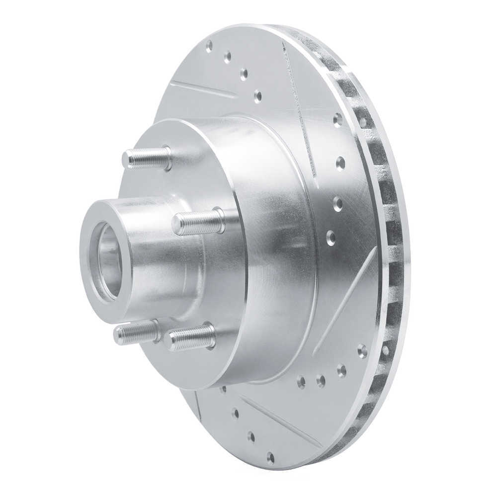 Dynamic Friction Company 631-40064R DFC Brake Rotor - Drilled And Slotted - Silver