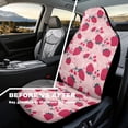 thumbnail image 3 of Uorisanigo Cute Strawberry Automobile Seat Cover, Universal Seat Covers for Front Seat Waterproof Elastic Polyester Car Seat Protector Covers Suitable for Cars, SUV and Trucks, 3 of 7