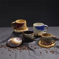 thumbnail image 4 of Taza de café o té for oficina y hogar con plato, taza de cerámica con asa, 4 of 8