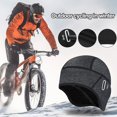thumbnail image 3 of Twinkseal Thermal Hat Winter Beanie Hat Fleece Lined Warm Cycling Hat with Glasses Holes Ultra-thick Soft Windproof Winter Helmet Liner Thermal Beanie Hat Warm, 3 of 8