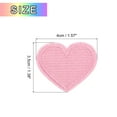 thumbnail image 2 of Uxcell 30 Pcs Heart Shaped Iron on Patches Embroidered Sew Patches Appliques for Clothing Repair Red Pink 1.57"x1.38", 2 of 5
