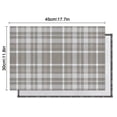 thumbnail image 6 of Gray White Plaid Checkered Pattern Summer Placemats Table Placemats Set Of 4-Linen Kitchen Washable Placemats Table Mats 11.8"x17.7" Non-Slip Heat Resistant, 6 of 6
