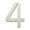 E#20🍹, variant on Acrylic Silvery Number Plate 10CM | Modern Three-Dimensional House Door Sign | Durable Self- Home Decor Sticker | Sleek Polished Finish for Contemporary Walls, Offices, Apartments