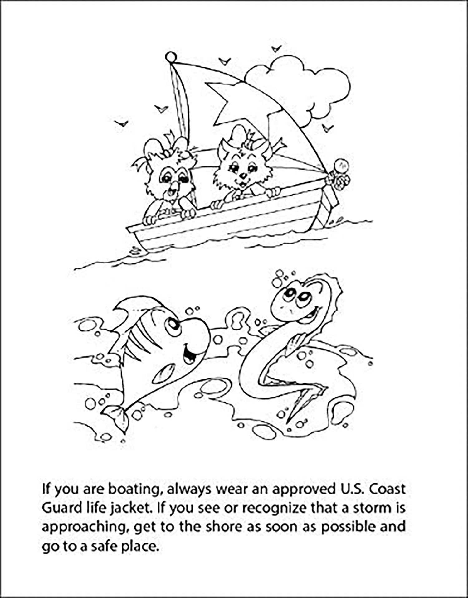 25 Pack - Ocean Safety Awareness Kid's Educational Coloring & Activity Books