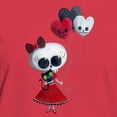 thumbnail image 3 of CafePress - Cute Skeleton Girl With Spooky Balloons T Shirt - Women's Traditional Fit Dark T-Shirt, 3 of 4