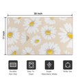 thumbnail image 5 of Daisy Flower Crystal Velvet Non-slip Floor Mat, Entryway Doormat Durable Low-Profile Mat Home Decor, Rug Washable Kitchen Bathroom Laundry Bedroom Living Room Doormats 30x17in, 5 of 7