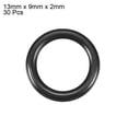 thumbnail image 2 of 30 Pcs Anillo de sellado O de forma negra resistente al aceite de 9 mm x 2 mm de goma NBR, 2 of 5