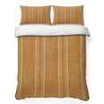 thumbnail image 2 of 3 Pieces King Quilt Set,Orange and White Striped Soft Bedding Sets with 1 Quilt & 2 Pillow Shams,Modern Minimalist Lines Summer Bedspread Lightweight Coverlet Comforter for All Season, 2 of 9