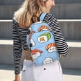 thumbnail image 7 of Balery Kawaii Sushi Vintage Canvas Backpack for Men and Women - Large Capacity, Durable Travel Laptop Bag for School, Work, Hiking, and Outdoor Activities, 7 of 7