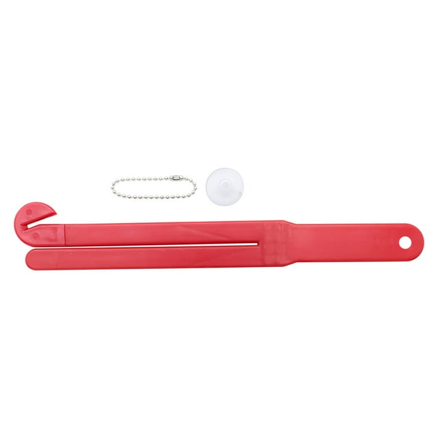 Dvkptbk Bagopening Extruder Food Bag Opener with Stainless Steel Blade and Extruder for Kitchen - Including Chain and Suction Cup for Easy Storage Bagopening Extruder
