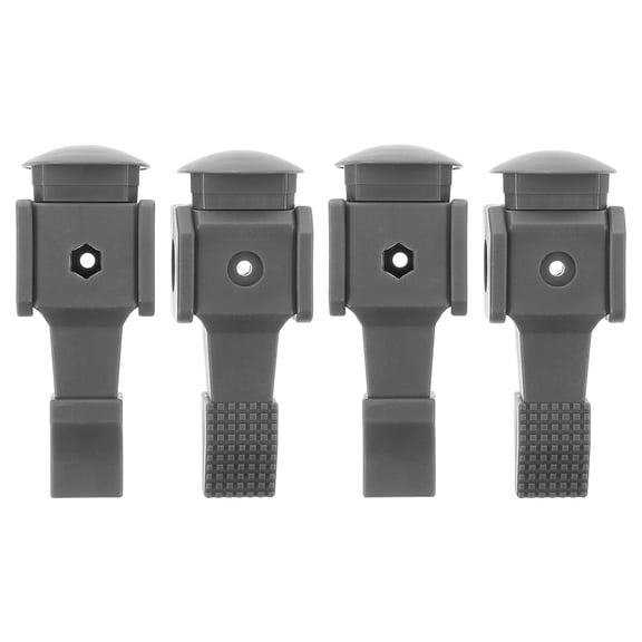 FOMIYES 4-Pack Grey Foosball Table Soccer Player Figurines Replacement Parts for Family Fun and Entertainment