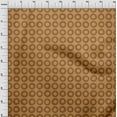 thumbnail image 4 of oneOone Georgette Viscose Tawny Brown Fabric Geometric Sewing Material Print Fabric By The Yard 42 Inch Wide, 4 of 5