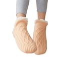 thumbnail image 2 of Seyurigaoka Winter Thick Warm Floor Socks Solid Color Home Anti-slip Slipper Socks for Women Girls, 2 of 6