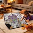 thumbnail image 6 of sruoe Halloween DIY Coloring Throw Blanket, Creative Hand‑Draw Craft, Halloween Home Decor, Halloween Themed Blanket for Sofa Couch Holiday Gathering, 6 of 6