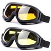 LOEO 2-Pack Snow Ski Goggles, Snowboard Goggles for Kids, Teens, Youth, Adults