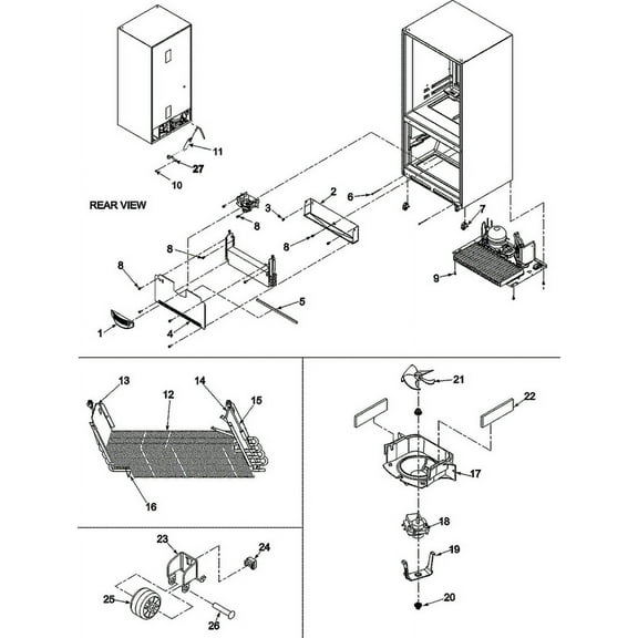 Whirlpool 12001919 12001919-KIT; EVAPORATOR - OEM Part