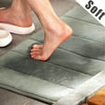 thumbnail image 6 of Memory Foam Bath Mats Soft Absorbent Bathroom Rugs 20" x 32",Machine Washable Easy to Clean, Gray, 6 of 8